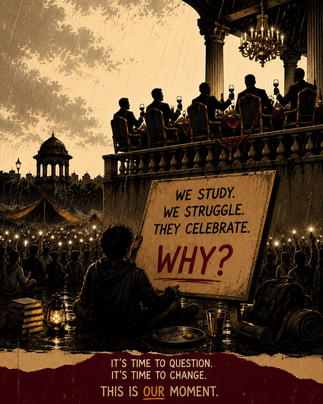 Poster: We study. We struggle. They celebrate. Why?