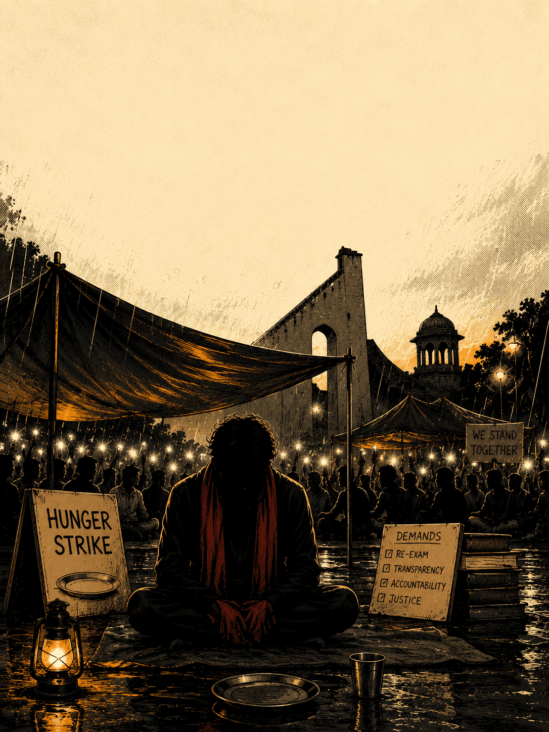 अनशन पर बैठी आवाज़ अकेली नहीं है — campaign cover art